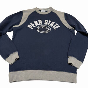 Penn State Men's Size M Navy And Grey Longsleeve Crewneck Sweatshirt